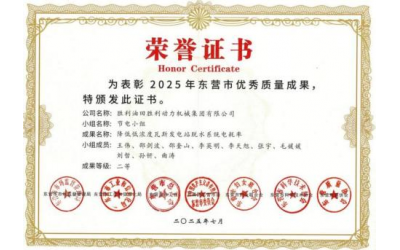 胜动集团公司QC成果获佳绩