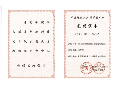 以技赋能拓市场 深耕融合促提升 &mdash;&mdash;聚焦胜动集团瓦斯利用技术斩获行业大奖